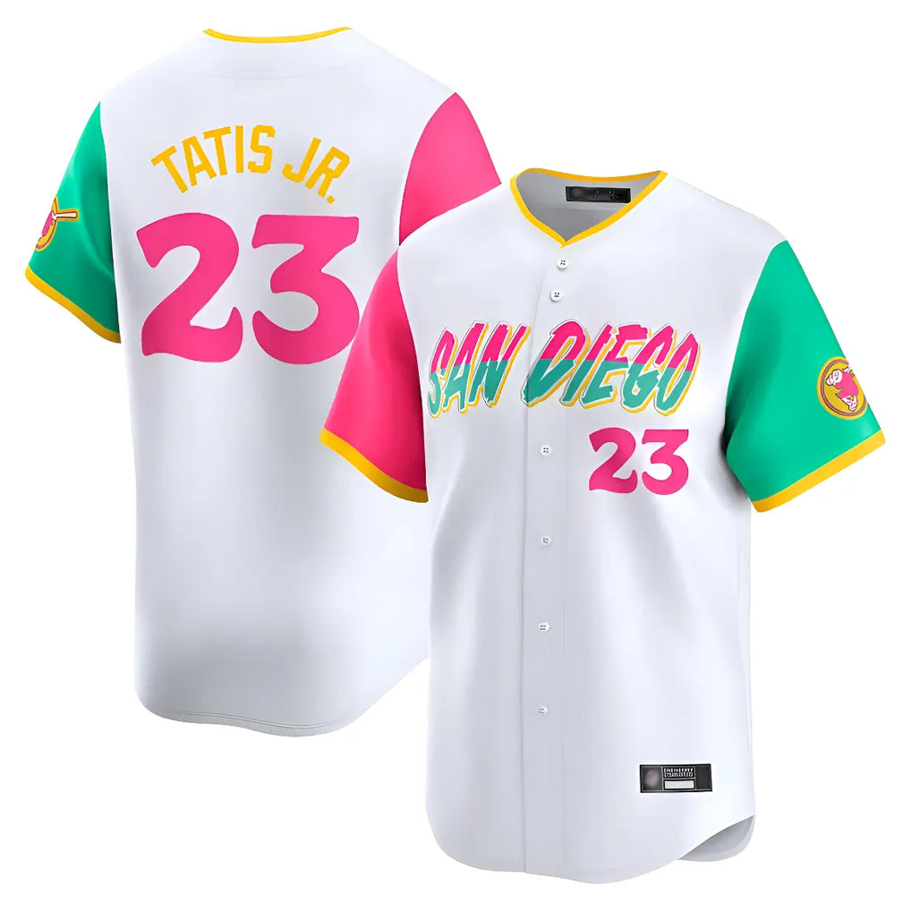 Silnrao S.Diego Padres #23 Fernando Tatis Jr Player White City Connect Home Limited Stitched Jerseys