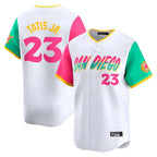 Silnrao S.Diego Padres #23 Fernando Tatis Jr Player White City Connect Home Limited Stitched Jerseys