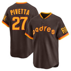Silnrao S.Diego Padres #27 Nick Pivetta Player Black Snake Skin City Home Game Stitched Jerseys