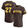 Silnrao S.Diego Padres #27 Nick Pivetta Player Brown Home Limited Elite Stitched Jerseys