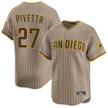 Silnrao S.Diego Padres #27 Nick Pivetta Player Khaki Home Limited Stitched Jerseys