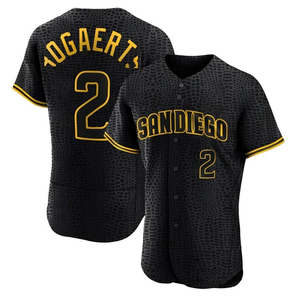 Silnrao S.Diego Padres #2 Xander Bogaerts Player Black Snake Skin City Home Limited Elite Stitched Jerseys