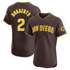 Silnrao S.Diego Padres #2 Xander Bogaerts Player Brown Home Limited Elite Stitched Jerseys