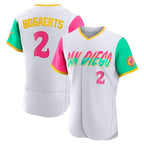 Silnrao S.Diego Padres #2 Xander Bogaerts Player White City Connect Home Limited Elite Stitched Jerseys