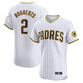 Silnrao S.Diego Padres #2 Xander Bogaerts Player White Home Limited Elite Stitched Jerseys