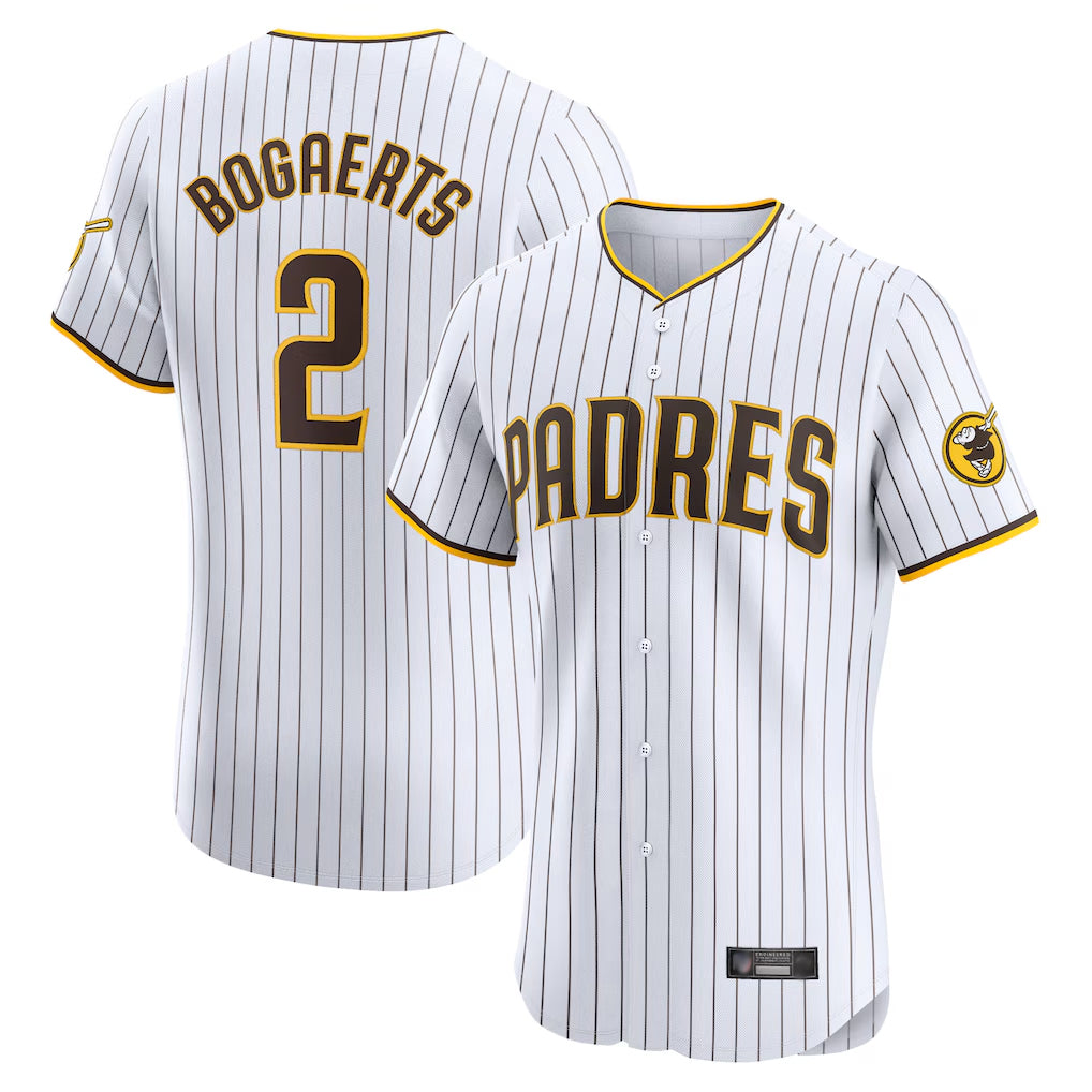 Silnrao S.Diego Padres #2 Xander Bogaerts Player White Home Limited Elite Stitched Jerseys