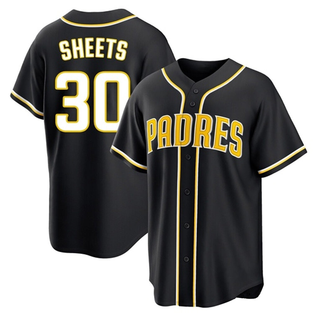 Silnrao S.Diego Padres #30 Gavin Sheets Player Black 2026 Fashion Home Stitched Jerseys