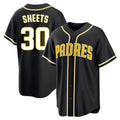 Silnrao S.Diego Padres #30 Gavin Sheets Player Black 2026 Fashion Home Stitched Jerseys