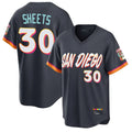 Silnrao S.Diego Padres #30 Gavin Sheets Player Obsidian 2026 City Connect Home Limited T-shirt Stitched Jerseys