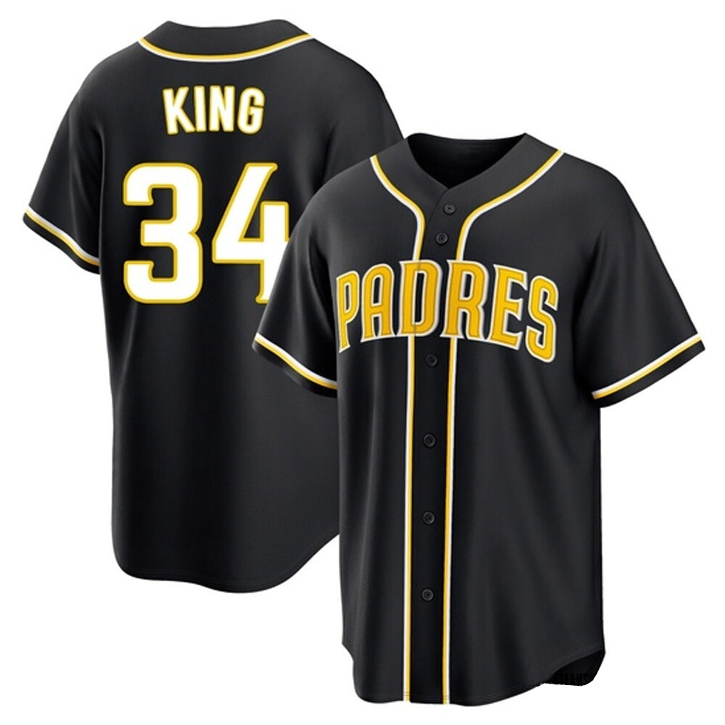 Silnrao S.Diego Padres #34 Michael King Player Black 2026 Fashion Home Stitched Jerseys