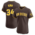Silnrao S.Diego Padres #34 Michael King Player Brown Home Limited Elite Stitched Jerseys