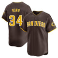 Silnrao S.Diego Padres #34 Michael King Player Brown Home Limited Stitched Jerseys