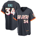 Silnrao S.Diego Padres #34 Michael King Player Obsidian 2026 City Connect Home Limited T-shirt Stitched Jerseys