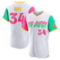 Silnrao S.Diego Padres #34 Michael King Player White City Connect Home Limited Elite Stitched Jerseys