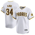 Silnrao S.Diego Padres #34 Michael King Player White Home Limited Stitched Jerseys
