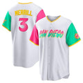 Silnrao S.Diego Padres #3 Jackson Merrill Player White City Connect Home Game Stitched Jerseys