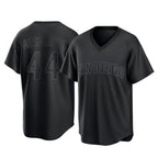 Silnrao S.Diego Padres #44 Joe Musgrove Player Black Pitch Fashion Game T-shirt Stitched Jerseys
