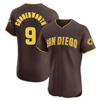 Silnrao S.Diego Padres #9 Jake Cronenworth Player Brown Home Limited Elite Stitched Jerseys