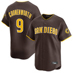 Silnrao S.Diego Padres #9 Jake Cronenworth Player Brown Home Limited Stitched Jerseys