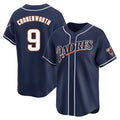 Silnrao S.Diego Padres #9 Jake Cronenworth Player Navy Cooperstown Collection Limited Home Stitched Jerseys