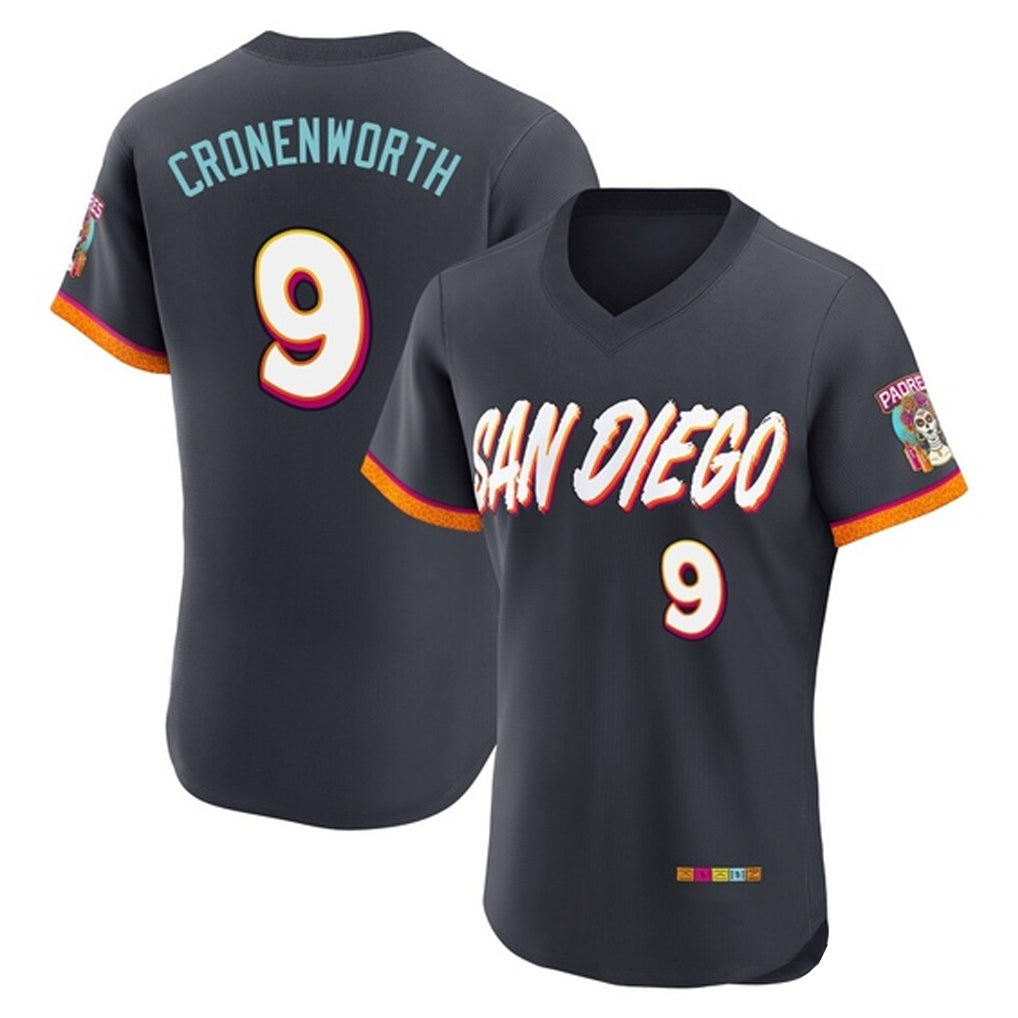 Silnrao S.Diego Padres #9 Jake Cronenworth Player Obsidian 2026 City Connect Home Limited Elite T-shirt Stitched Jerseys