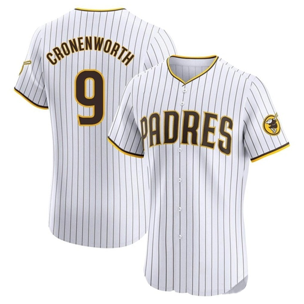 Silnrao S.Diego Padres #9 Jake Cronenworth Player White Home Limited Elite Stitched Jerseys