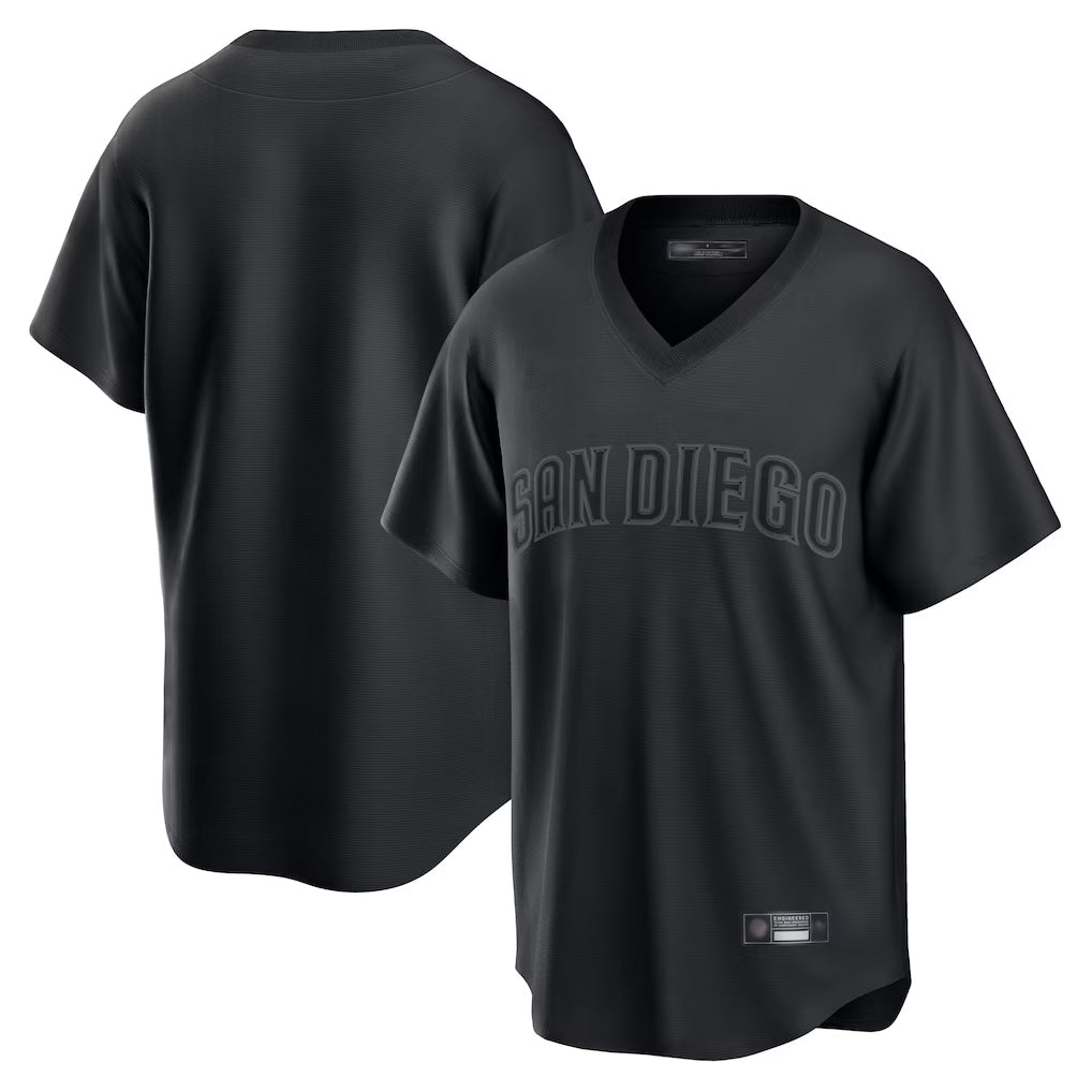 Silnrao S.Diego Padres ## Diego Padres Blank Player Black Pitch Fashion Game T-shirt Stitched Jerseys