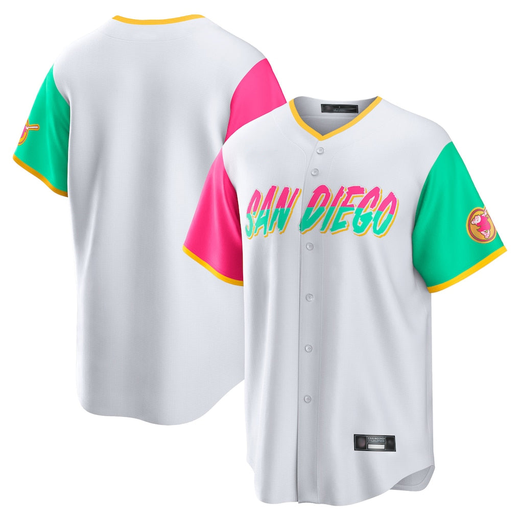 Silnrao S.Diego Padres ## Diego Padres Blank Player White City Connect Home Game Stitched Jerseys