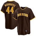 Silnrao S.Diego Padres #44 Joe Musgrove Player Brown Home Game Stitched Jerseys