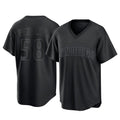 Silnrao S.Diego Padres #58 Wandy Peralta Player Black Pitch Fashion Game T-shirt Stitched Jerseys