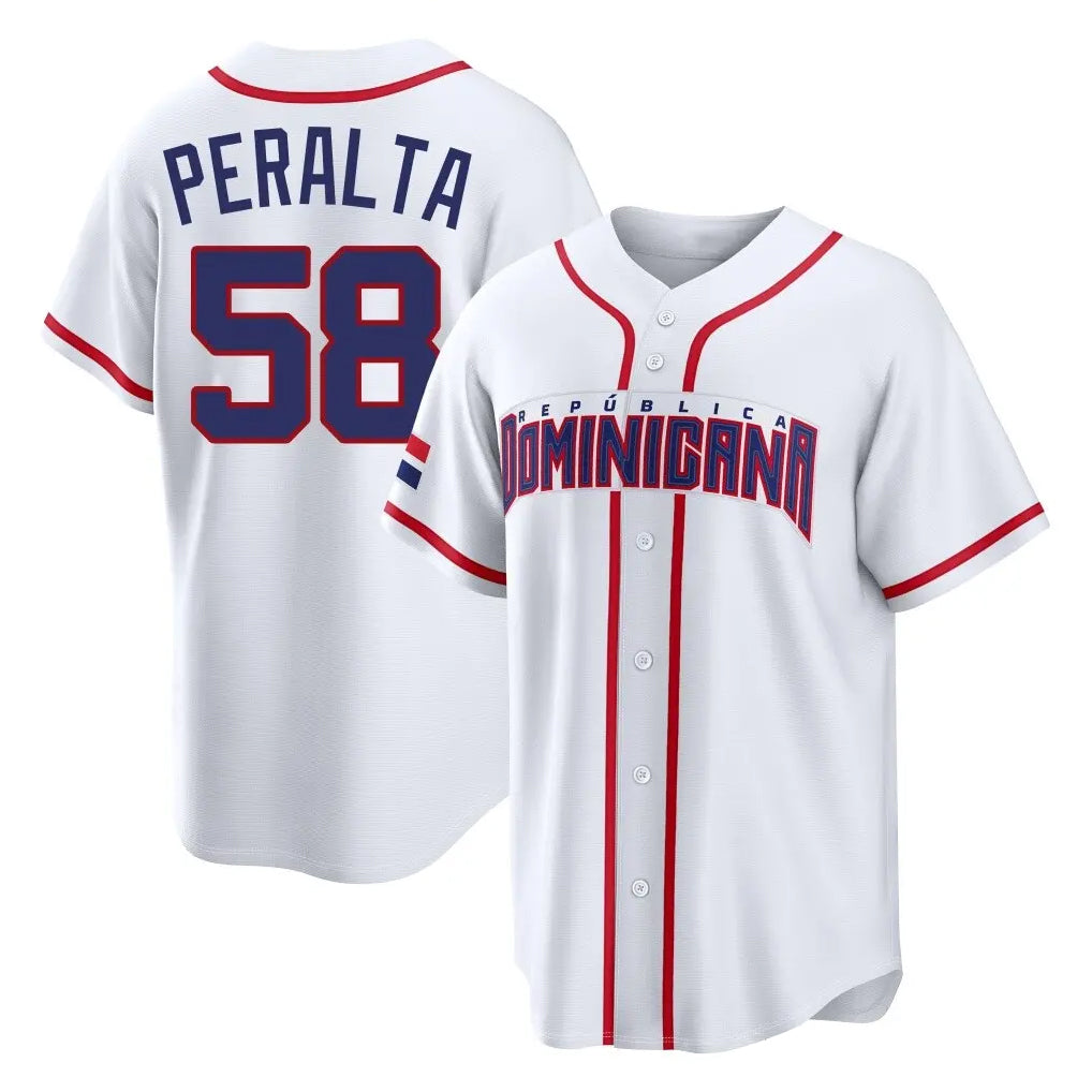 Silnrao S.Diego Padres #58 Wandy Peralta Player White 2026 World Classic Home Limited Stitched Jerseys