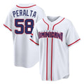 Silnrao S.Diego Padres #58 Wandy Peralta Player White 2026 World Classic Home Limited Stitched Jerseys