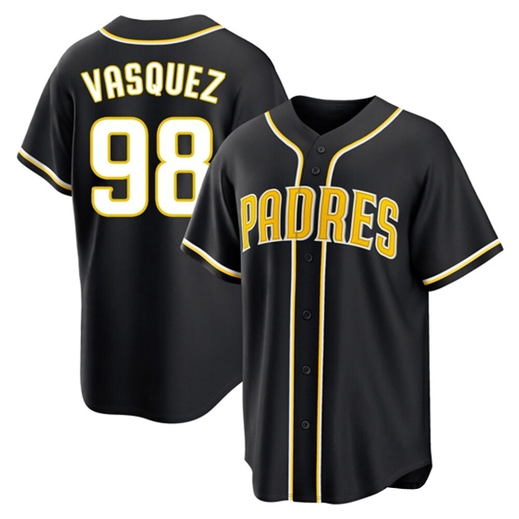 Silnrao S.Diego Padres #98 Randy Vasquez Player Black 2026 Fashion Home Stitched Jerseys