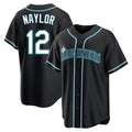 Silnrao S.Mariners #12 Josh Naylor Player Black Fashion Home Limited Stitched Jerseys
