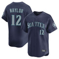Silnrao S.Mariners #12 Josh Naylor Player Navy Home Limited Stitched Jerseys