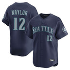 Silnrao S.Mariners #12 Josh Naylor Player Navy Home Limited Stitched Jerseys