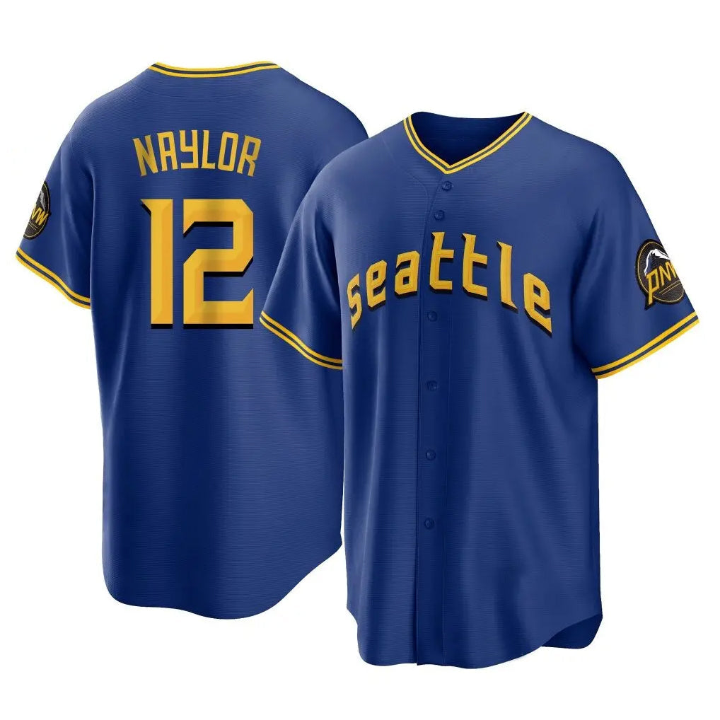 Silnrao S.Mariners #12 Josh Naylor Player Royal City Connect Home Game Stitched Jerseys