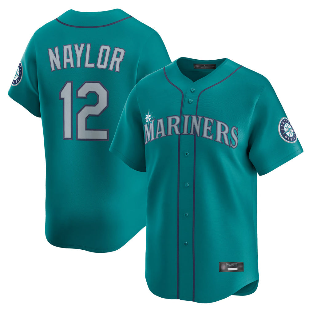 Silnrao S.Mariners #12 Josh Naylor Player Teal Home Limited Stitched Jerseys