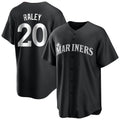 Silnrao S.Mariners #20 Luke Raley Player Black Home Limited Stitched Jerseys