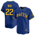 Silnrao S.Mariners #22 Bryan Woo Player Royal City Connect Home Limited Stitched Jerseys