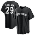 Silnrao S.Mariners #29 Cal Raleigh Player Black Home Limited Stitched Jerseys