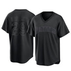 Silnrao S.Mariners #29 Cal Raleigh Player Black Replica Fashion T-shirt Stitched Jerseys