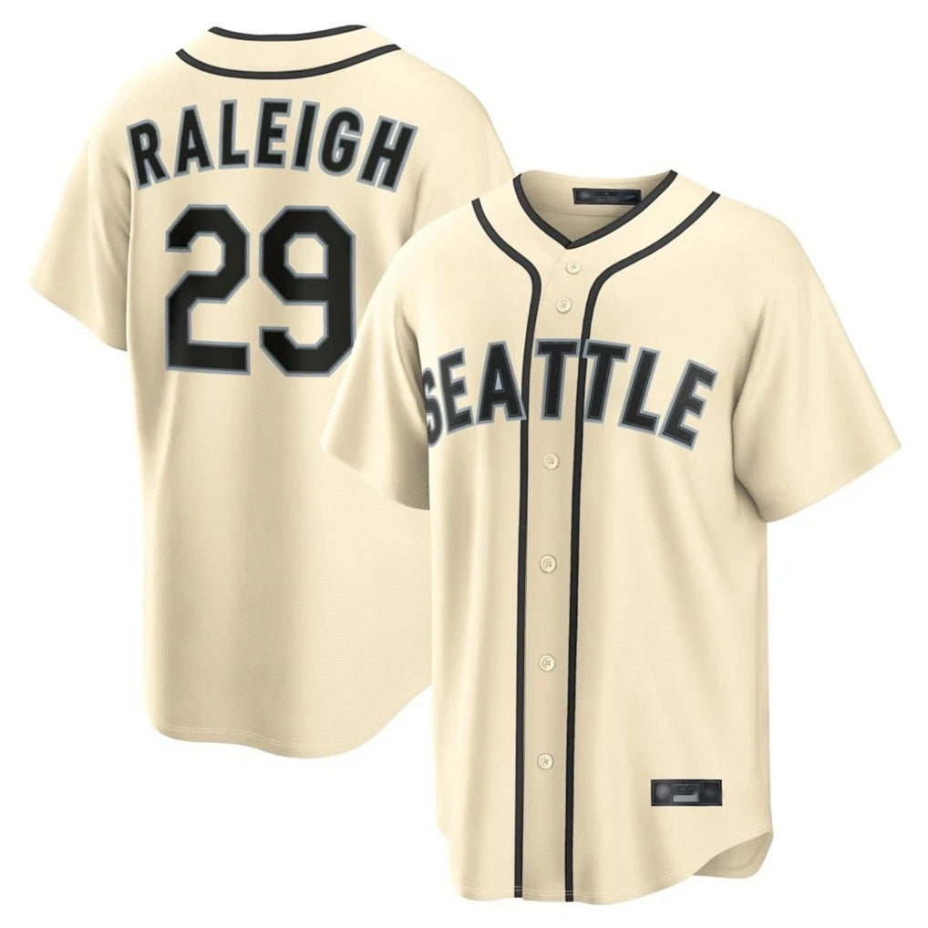 Silnrao S.Mariners #29 Cal Raleigh Player Cream 2026 Home Limited Stitched Jerseys