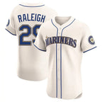 Silnrao S.Mariners #29 Cal Raleigh Player Cream Home Limited Elite Stitched Jerseys