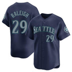 Silnrao S.Mariners #29 Cal Raleigh Player Navy Home Limited Stitched Jerseys