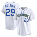 Silnrao S.Mariners #29 Cal Raleigh Player White Pitch Fashion Game Stitched Jerseys