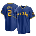Silnrao S.Mariners #2 Cole Young Player Royal City Connect Home Game Stitched Jerseys