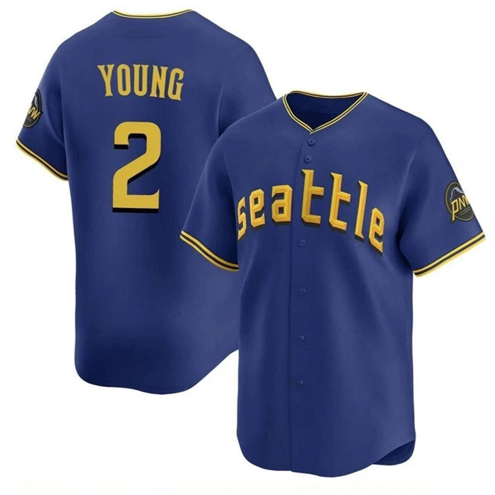 Silnrao S.Mariners #2 Cole Young Player Royal City Connect Home Limited Stitched Jerseys