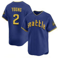 Silnrao S.Mariners #2 Cole Young Player Royal City Connect Home Limited Stitched Jerseys
