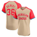 Silnrao S.Mariners #36 Logan Gilbert Player Cream American League All-Star Limited Home Elite Stitched Jerseys